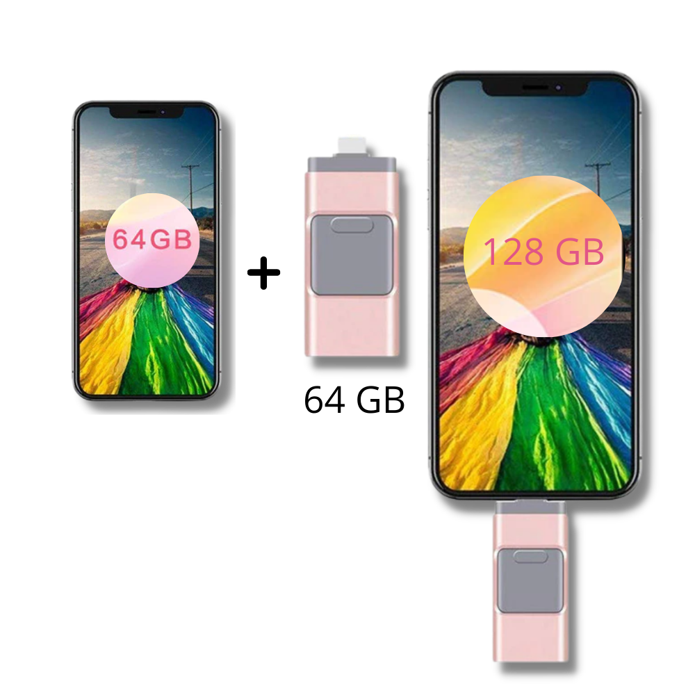 4 in 1 USB-Stick mit Speicher - Ozerty