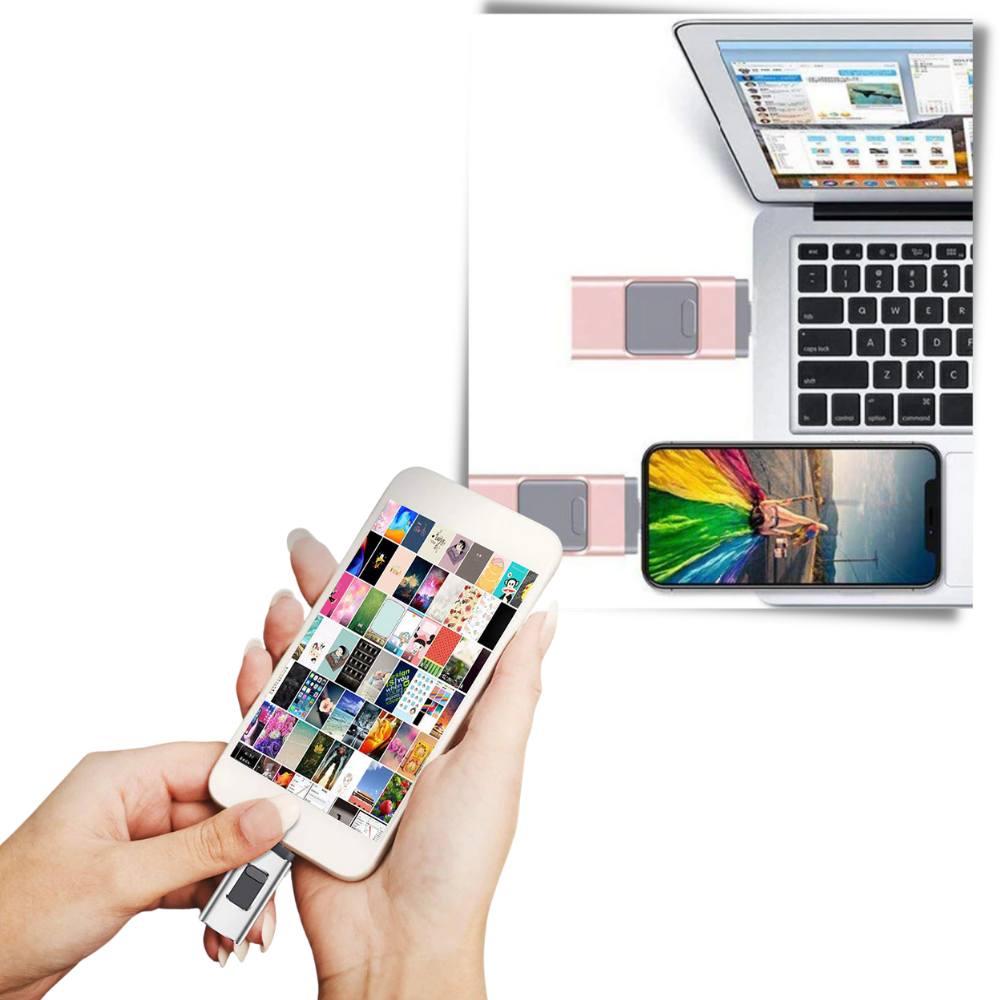 4 in 1 USB-Stick mit Speicher - Ozerty