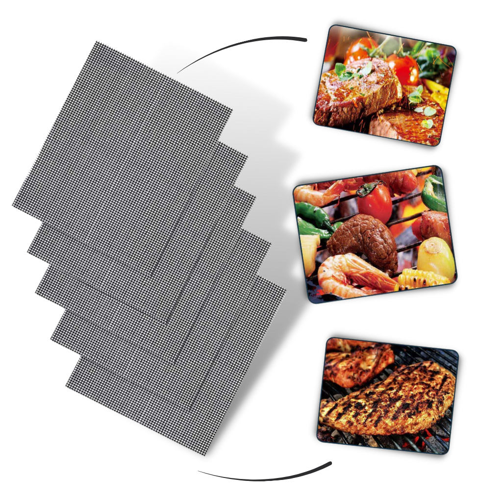 5-teilige Antihaft BBQ-Matte - Ozerty