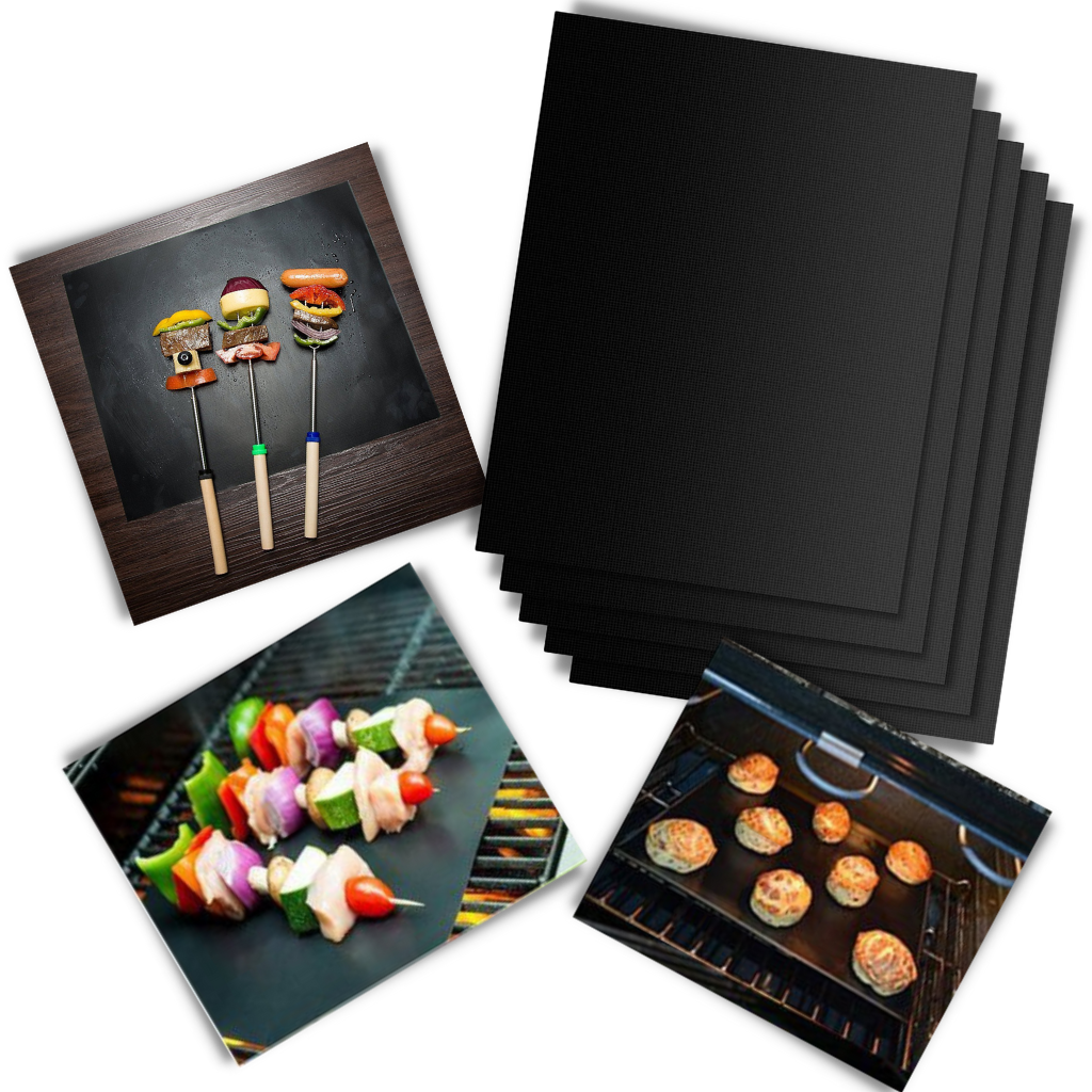 5 Stück Premium Antihaft-BBQ-Grillmatte - Ozerty
