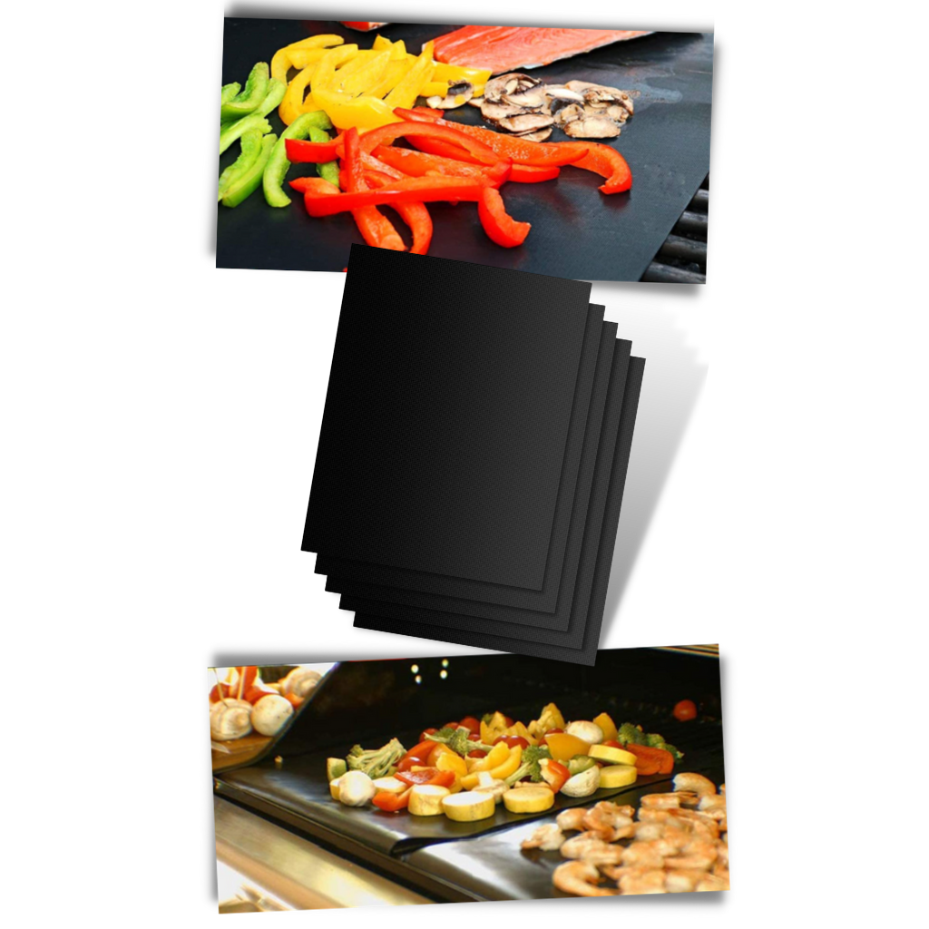 5 Stück Premium Antihaft-BBQ-Grillmatte - Ozerty