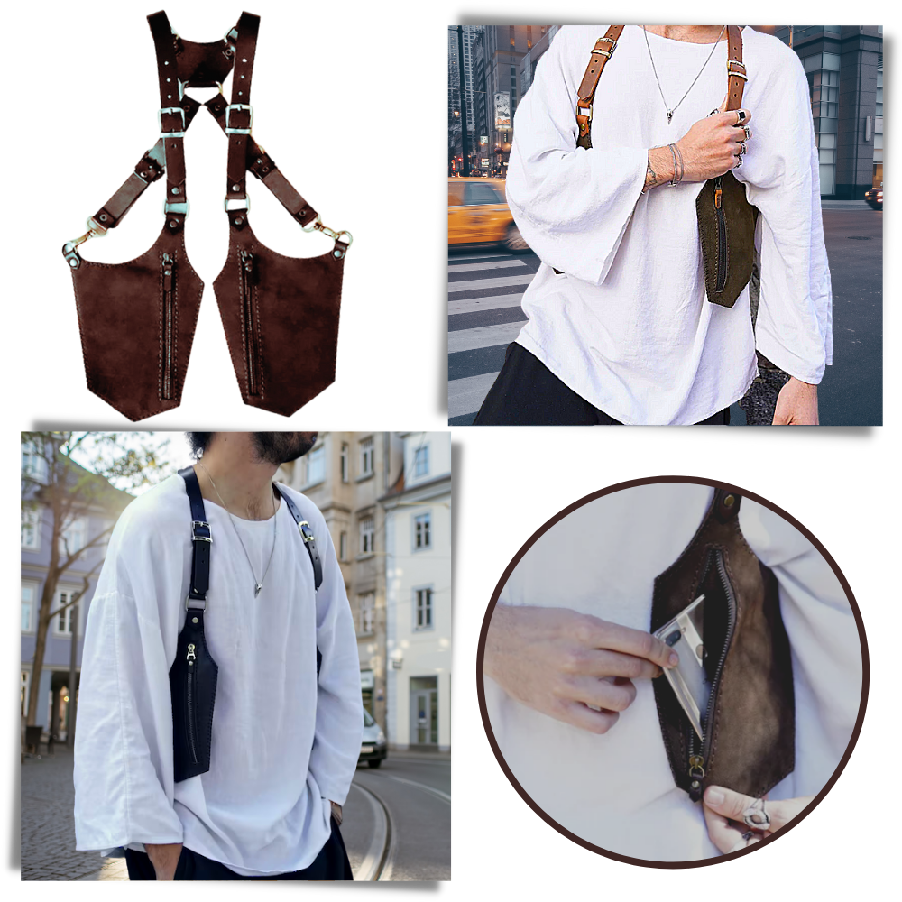 Diebstahlsichere Vintage-Tasche - Ozerty