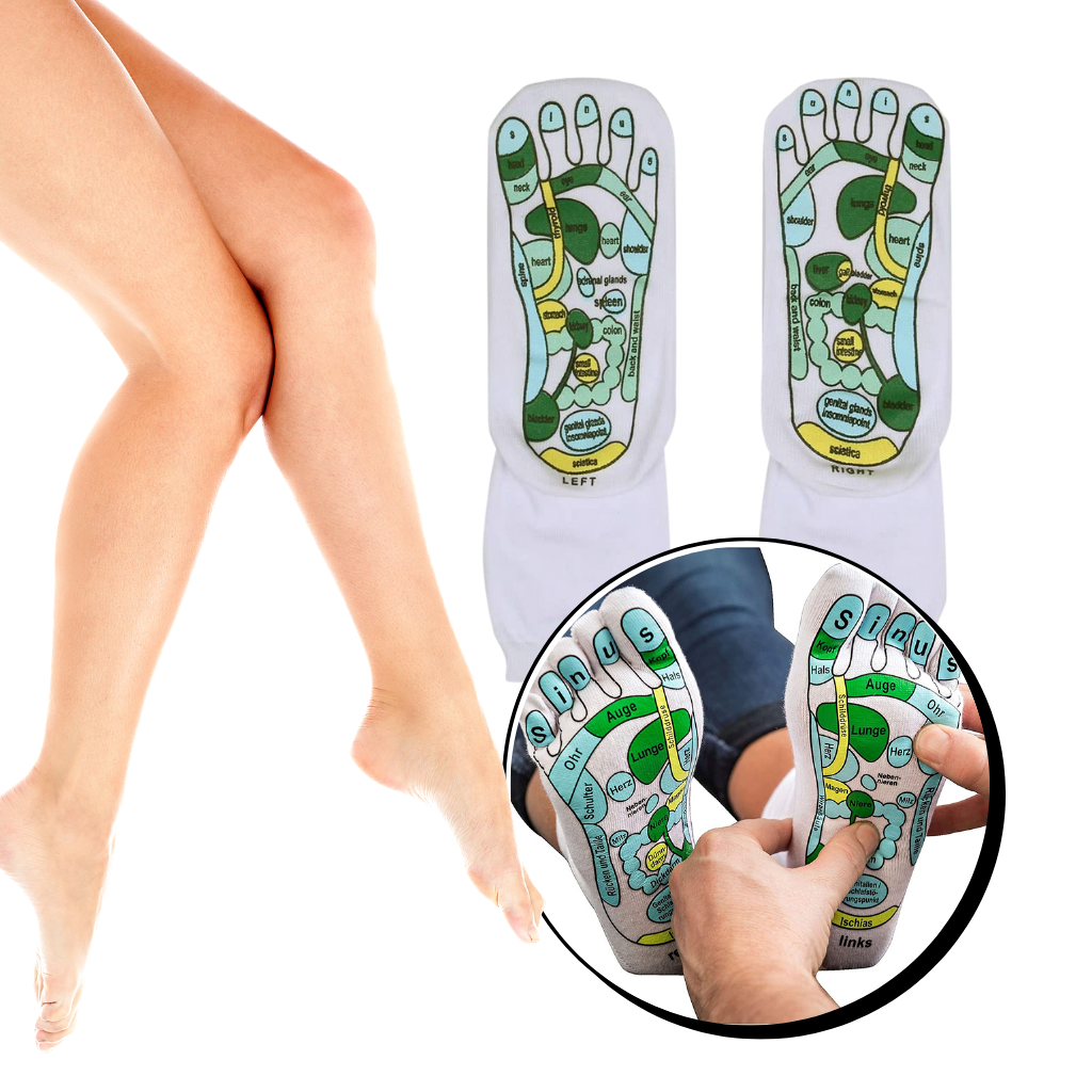 Akupressur-Reflexzonenmassage-Socken - Ozerty