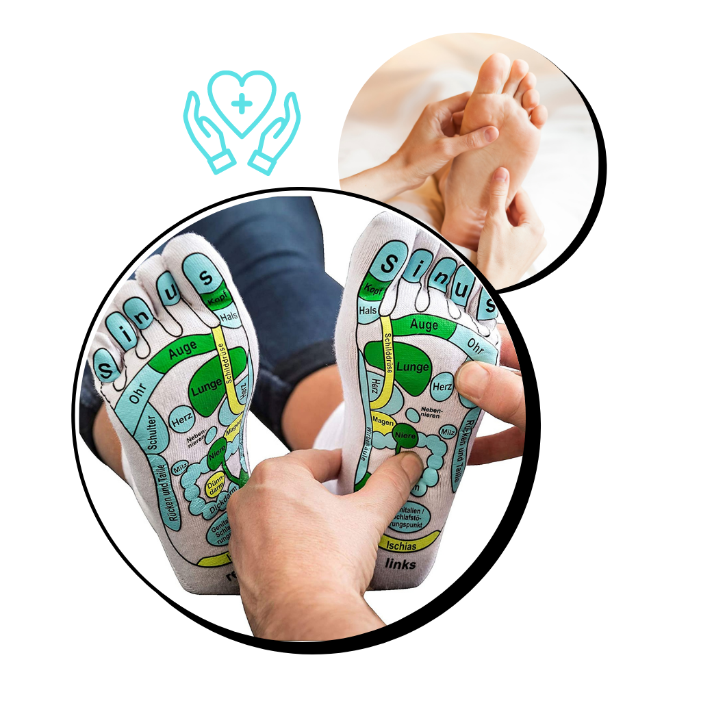 Akupressur-Reflexzonenmassage-Socken - Ozerty