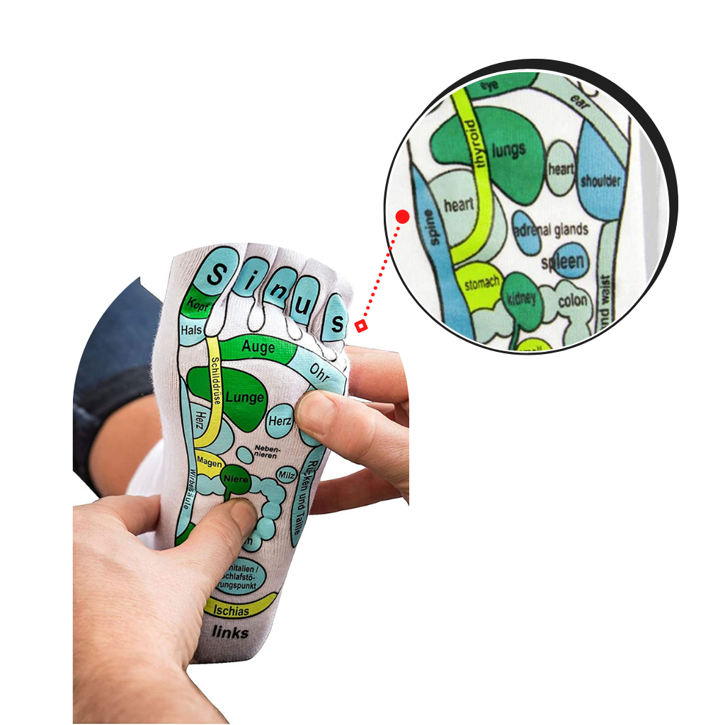 Akupressur-Reflexzonenmassage-Socken - Ozerty