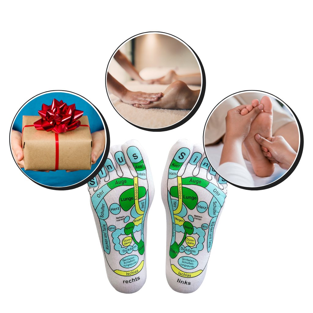 Akupressur-Reflexzonenmassage-Socken - Ozerty