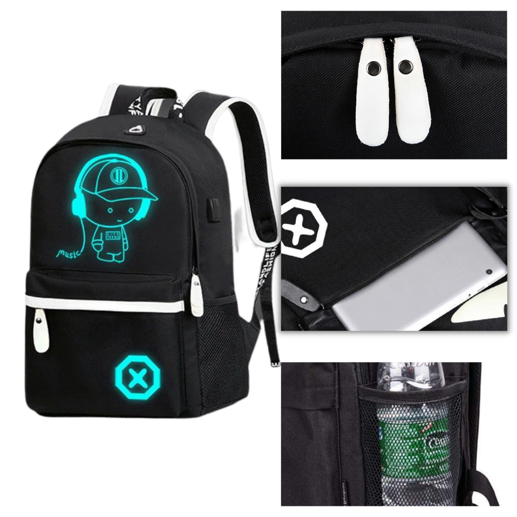 Leuchtender Anime-Laptop-Rucksack - Ozerty