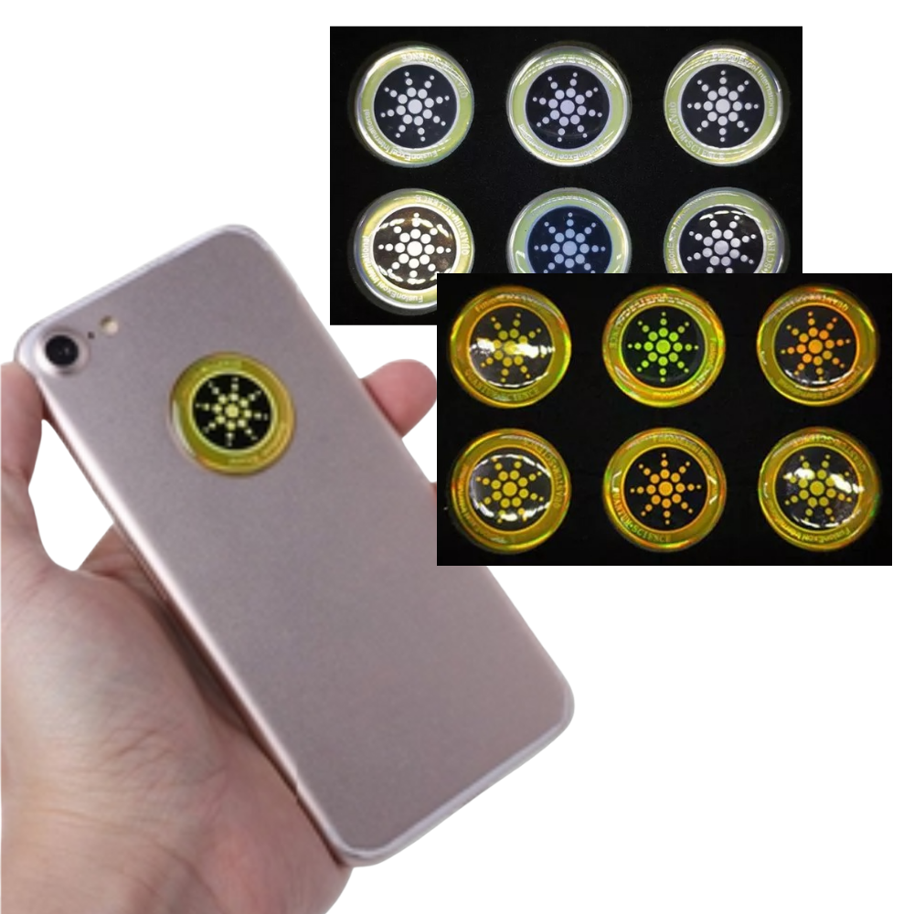 Packung mit 6 Anti-Strahlungs-Aufklebern - Ozerty