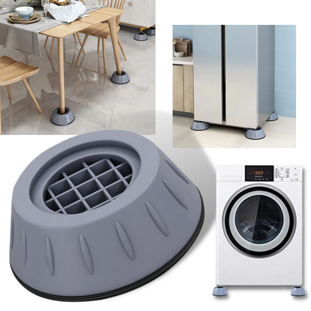 Packung mit 4 vibrationsdichten Gummifüßen - Ozerty