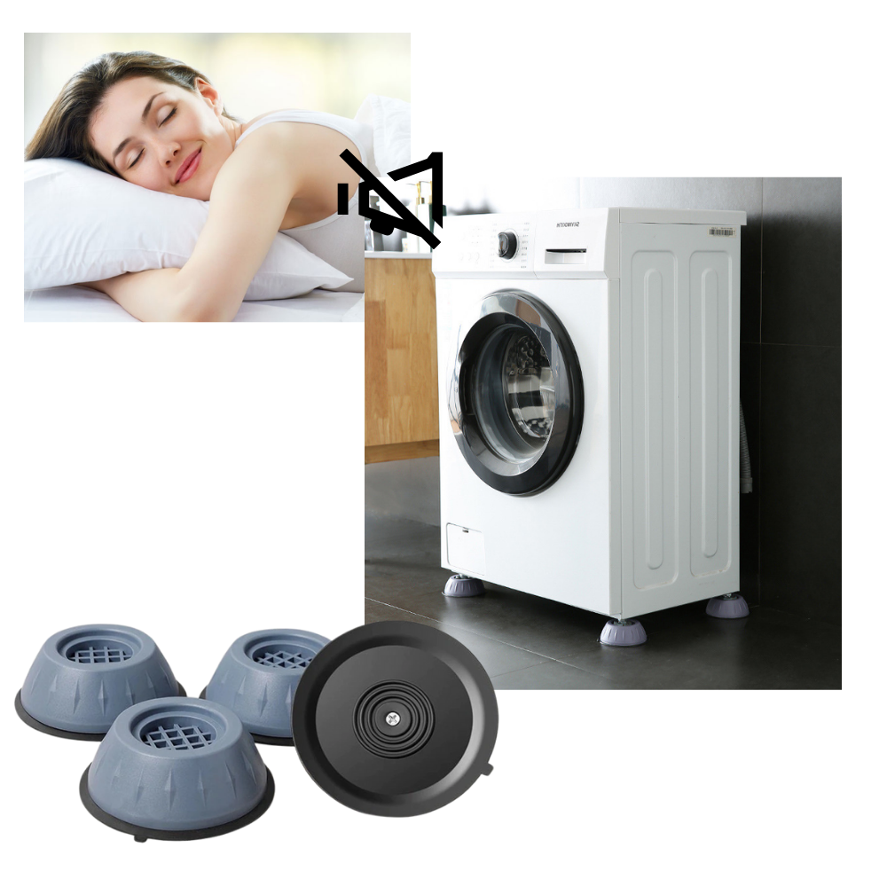 Packung mit 4 vibrationsdichten Gummifüßen - Ozerty