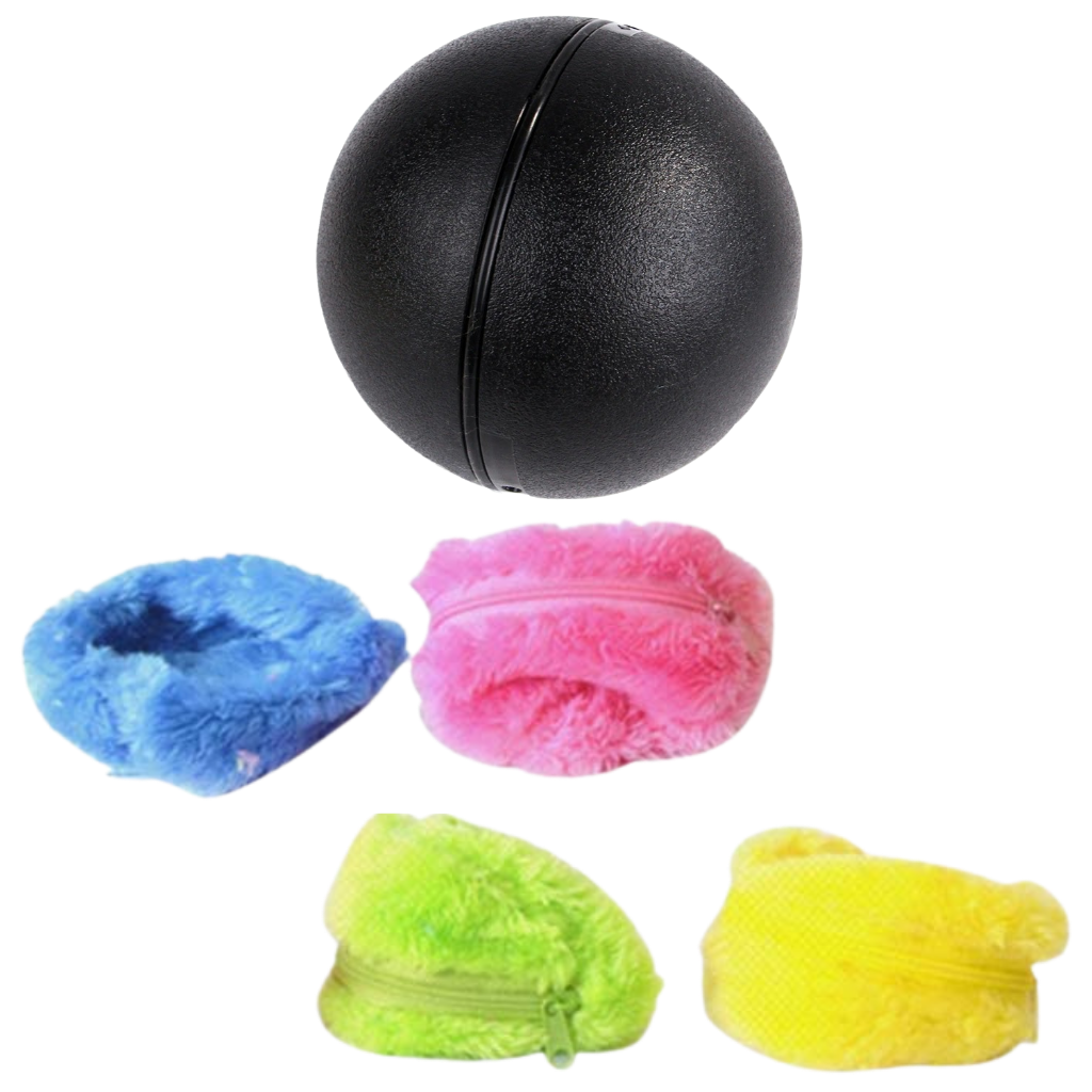Automatisch beweglicher Rollball für Hunde mit auswechselbaren Bezügen - Ozerty