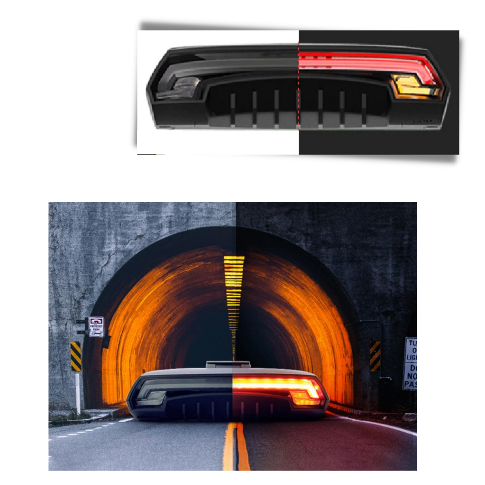 Fahrrad-Sicherheitsrücklicht mit Blinkern - Ozerty