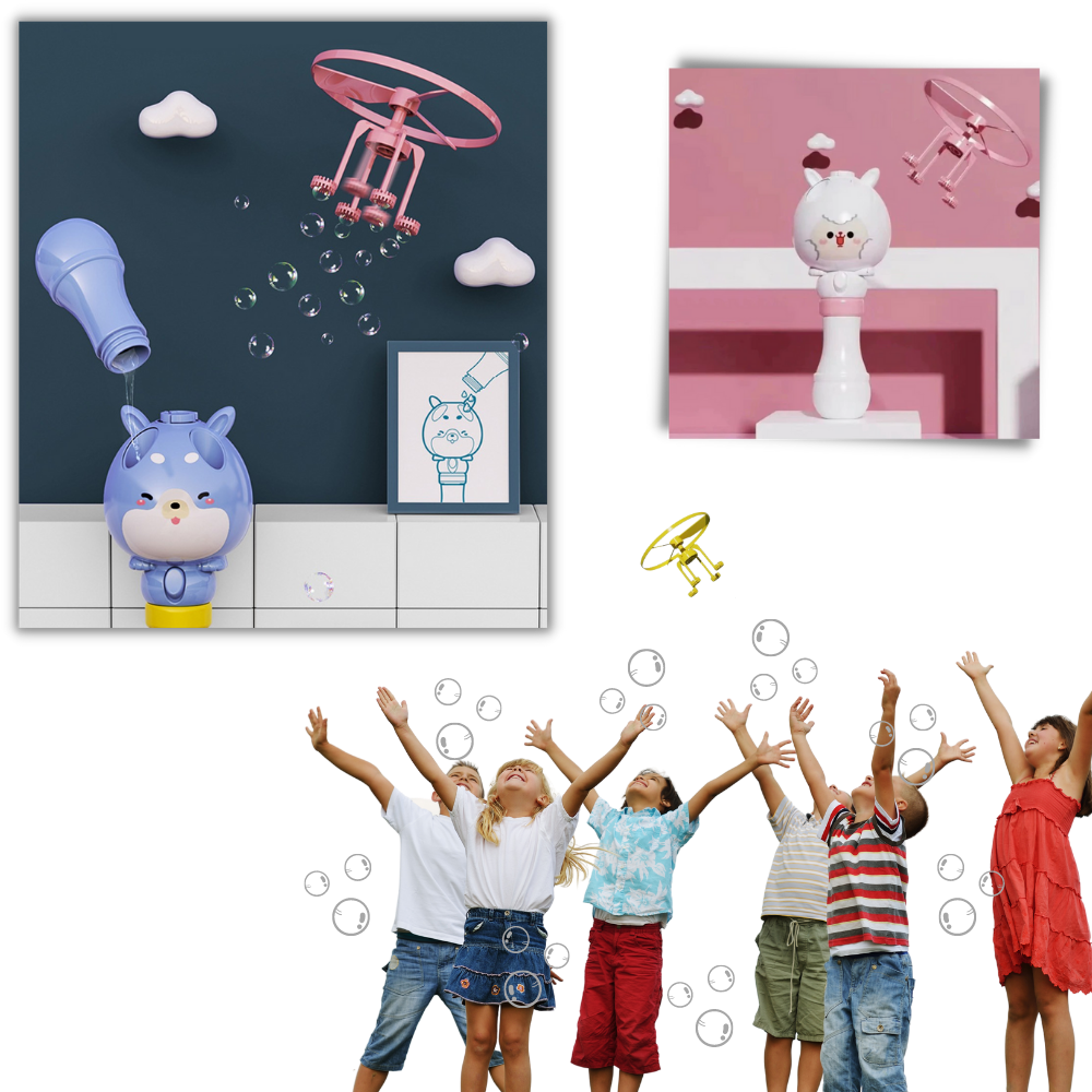 2-in-1 Spielzeug-Seifenblasenmaschine - Ozerty