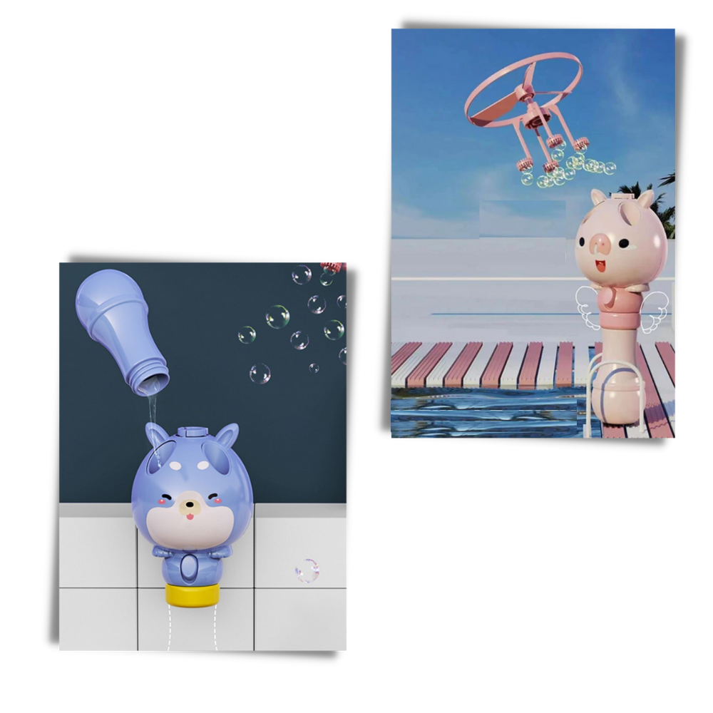 2-in-1 Spielzeug-Seifenblasenmaschine - Ozerty