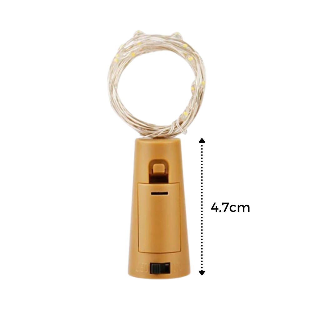 Flaschen Lichterkette LED mit Korken (3er Pack) - Ozerty