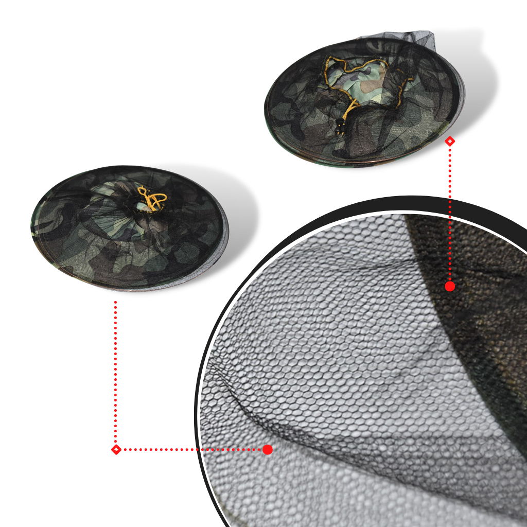 Camouflage Imkerhut mit Nylon-Netzschleier - Ozerty