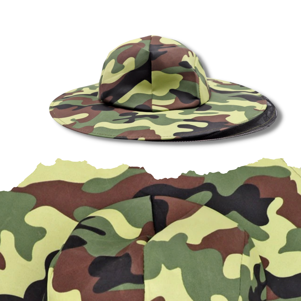 Camouflage Imkerhut mit Nylon-Netzschleier - Ozerty