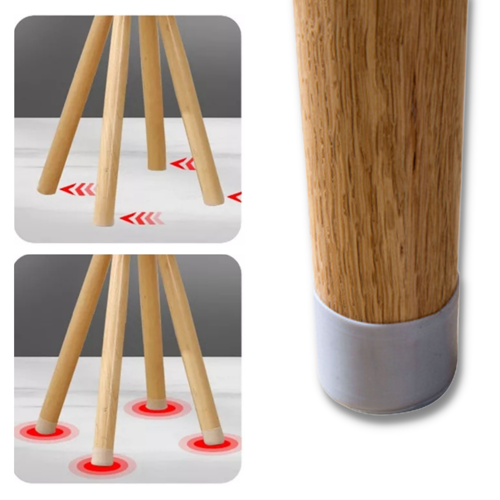 Packung mit 8 Silikonabdeckungen für Möbel - Ozerty