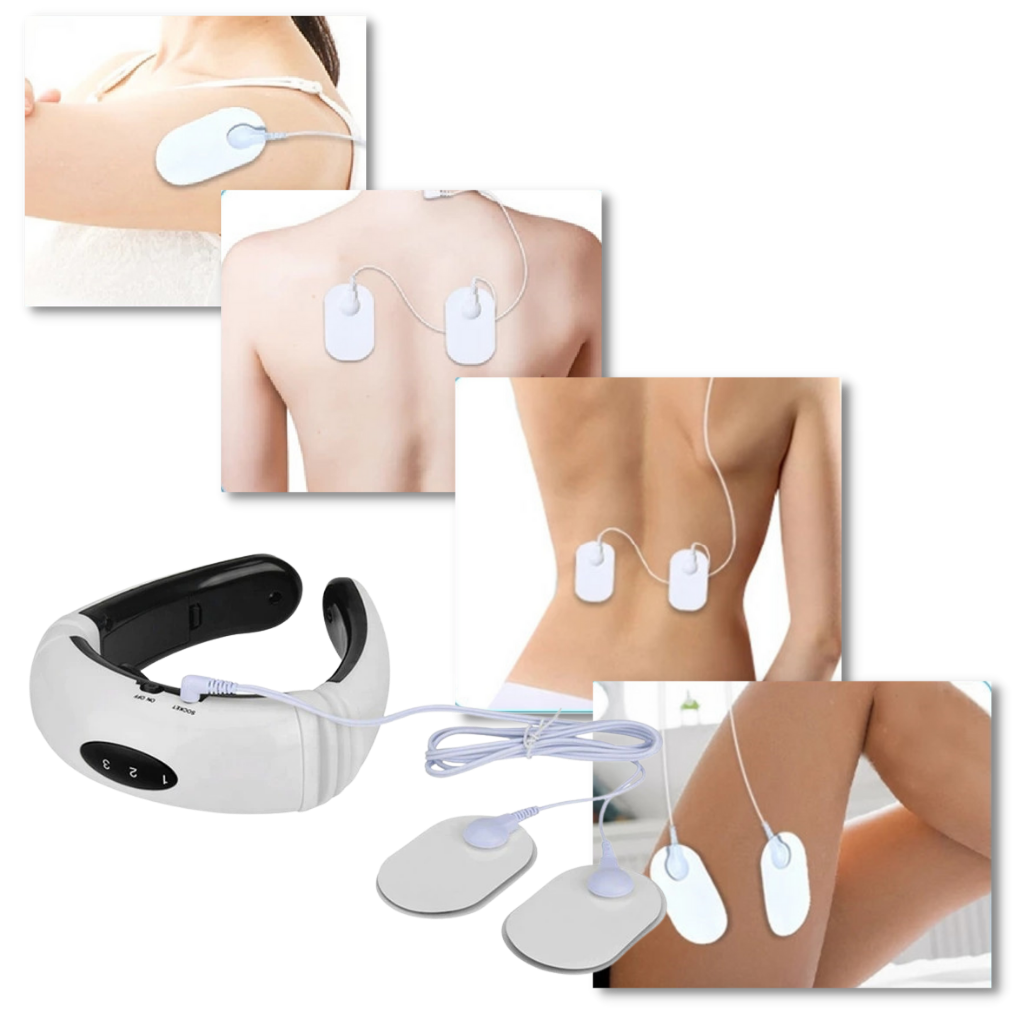 Nackenmassagegerät mit kreisförmiger Zugkraft und Infrarotheizung  - Ozerty