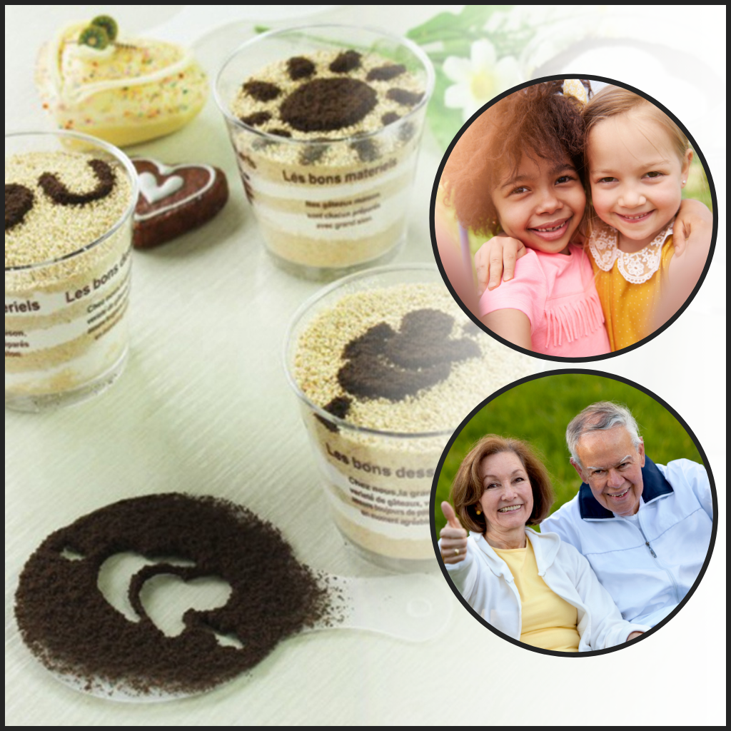 Kaffee-Schablonen (16 Stück) - Ozerty