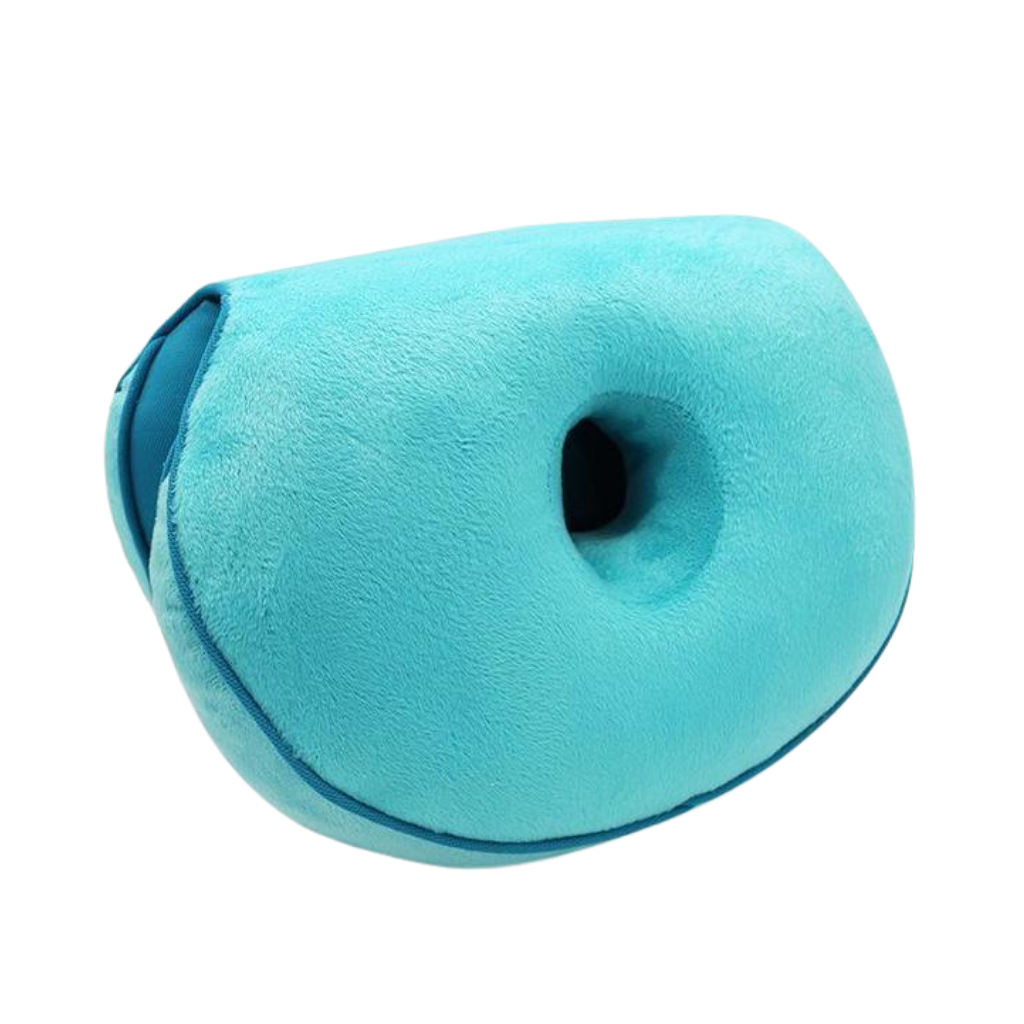 Double seat cushion for the buttocks