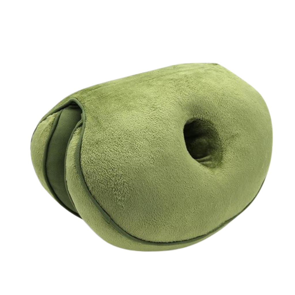 Double seat cushion for the buttocks