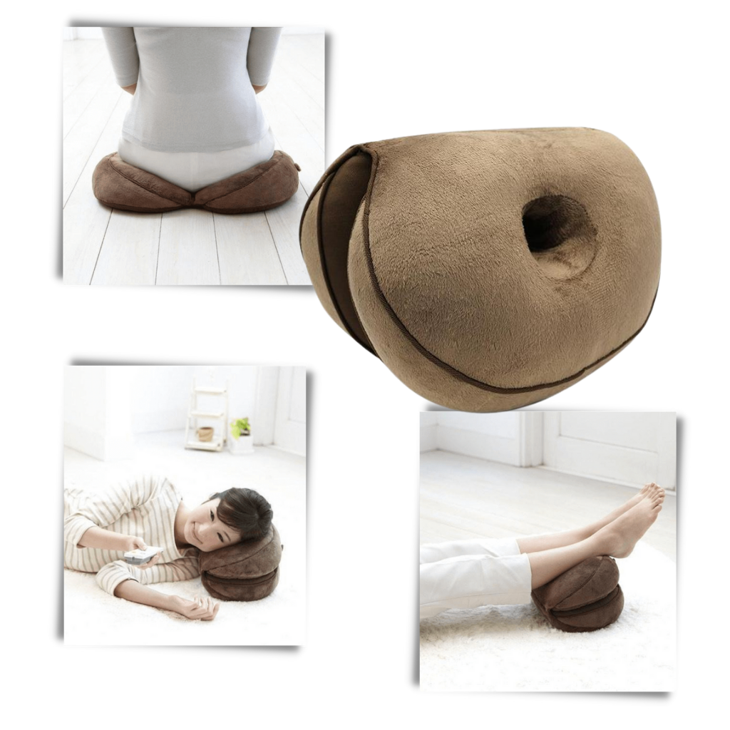 Doppeltes Sitzkissen für die Gesäßbacken - Ozerty