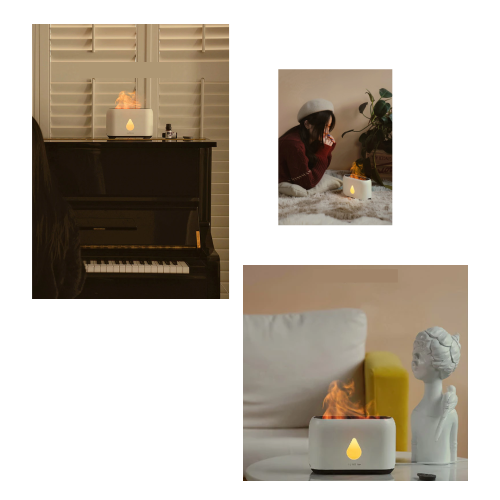 Luftbefeuchter mit Flammeneffekt - Ozerty