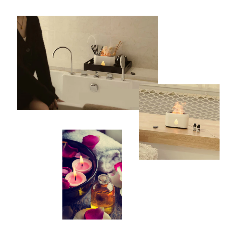 Luftbefeuchter mit Flammeneffekt - Ozerty