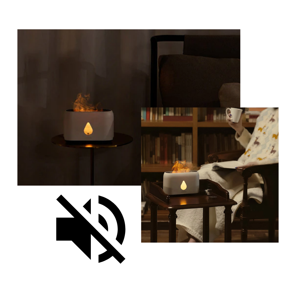 Luftbefeuchter mit Flammeneffekt - Ozerty