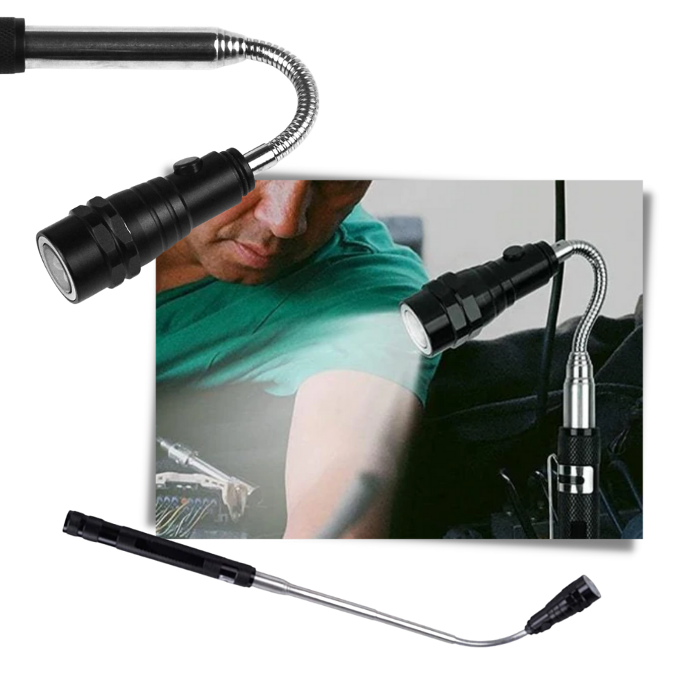 Magnetische Teleskop-LED-Taschenlampe - Ozerty
