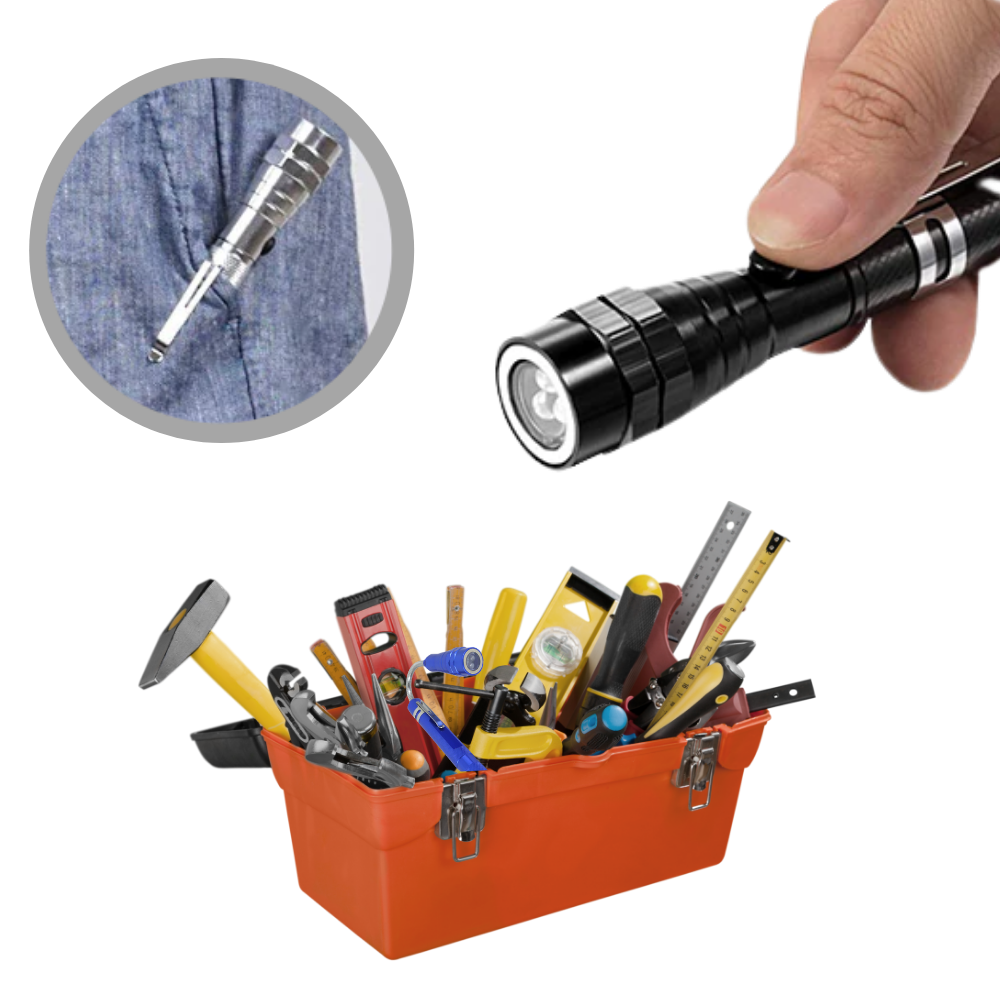 Magnetische Teleskop-LED-Taschenlampe - Ozerty