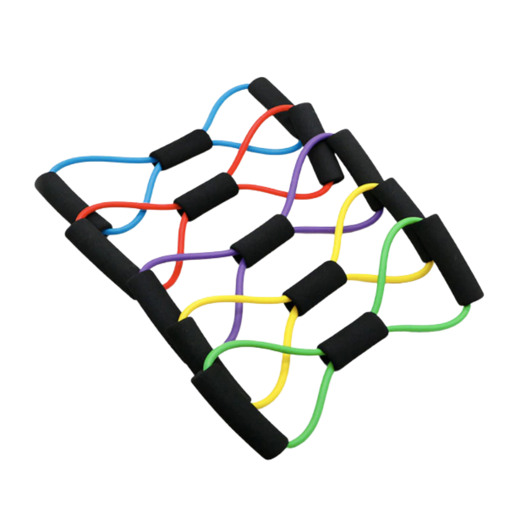 Abbildung 8 Fitness-Widerstandsband mit Griffen - Ozerty