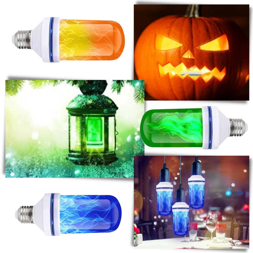 Flackernde LED-Flammenlampe - Ozerty