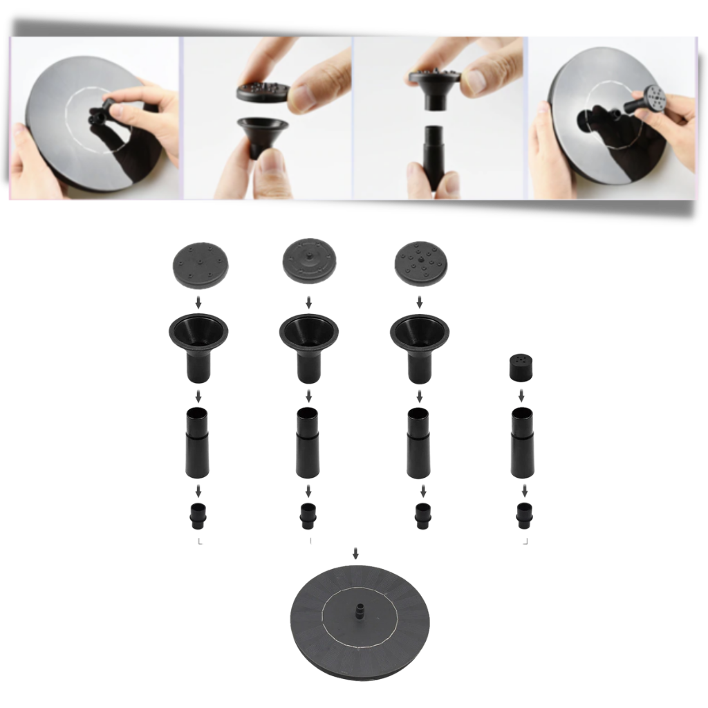 Schwimmende Solar-Wasserfontäne - Ozerty