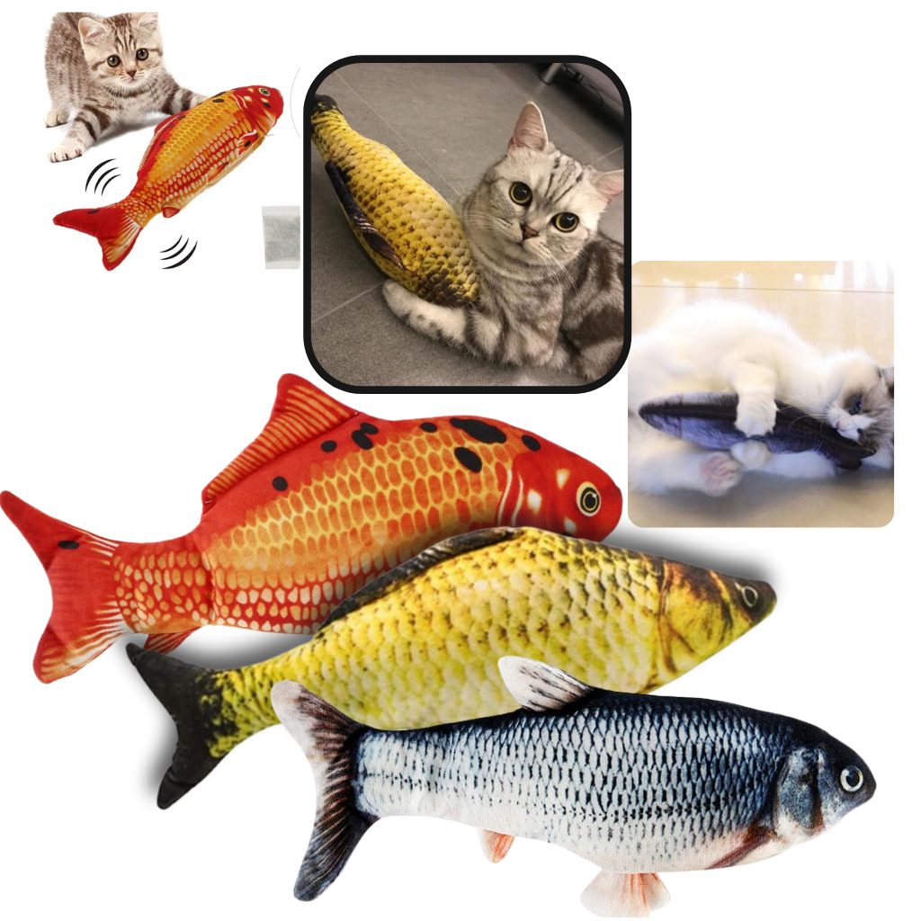 Floppender Fisch Katzenspielzeug - Ozerty
