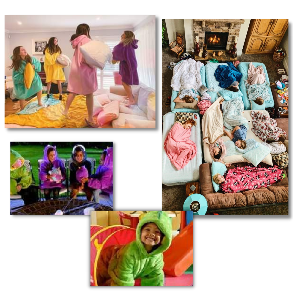 2 in 1 Faltbarer Plüsch-Kapuzenpullover - Ozerty