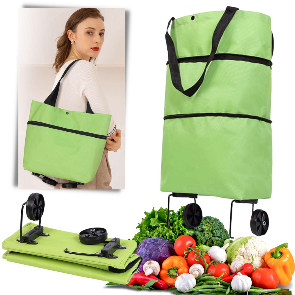 Faltbare Trolley-Lebensmitteltasche 30L - Ozerty
