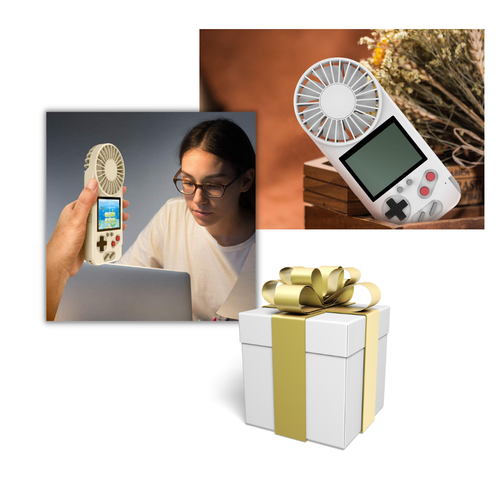 Handgehaltene Multi-Game-Konsole mit Ventilator - Ozerty
