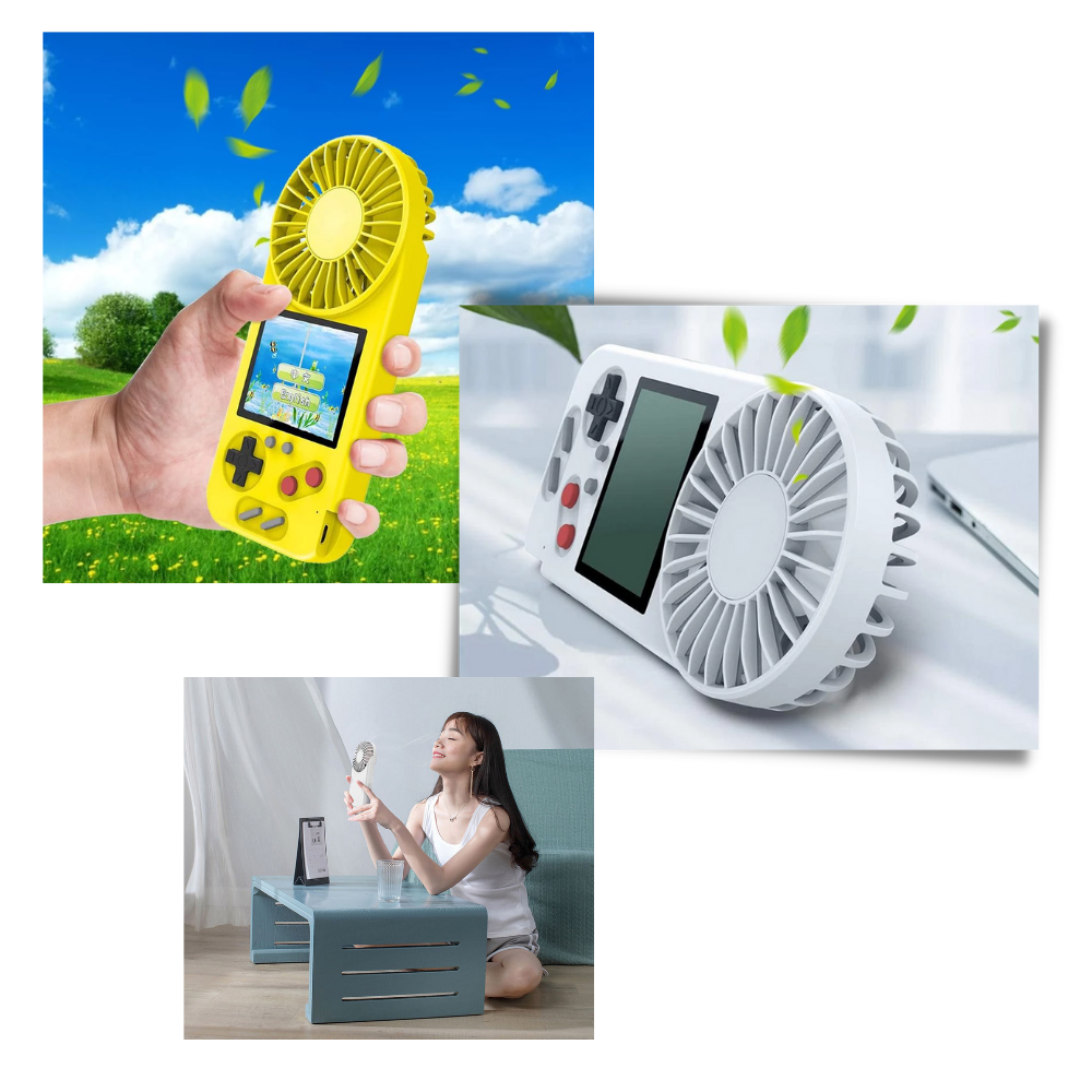 Handgehaltene Multi-Game-Konsole mit Ventilator - Ozerty