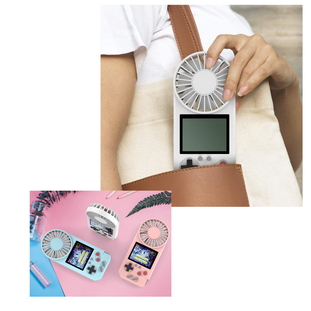 Handgehaltene Multi-Game-Konsole mit Ventilator - Ozerty