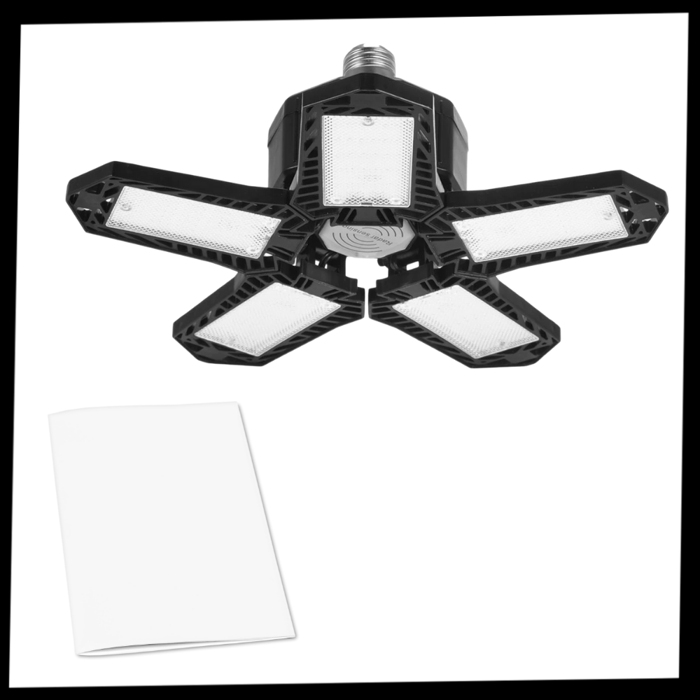 Garagenleuchte mit 5 klappbaren Paneelen - Ozerty