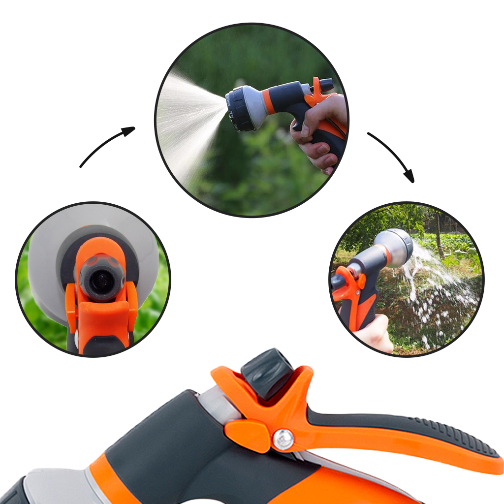 Gartenschlauch-Spritzpistole 8 Muster - Ozerty