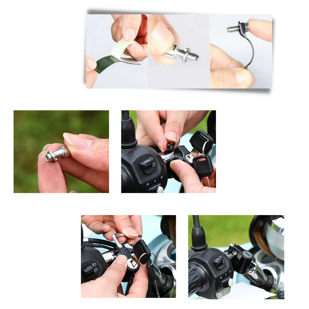 Anti-Diebstahl-Motorrad-Helmschloss - Ozerty