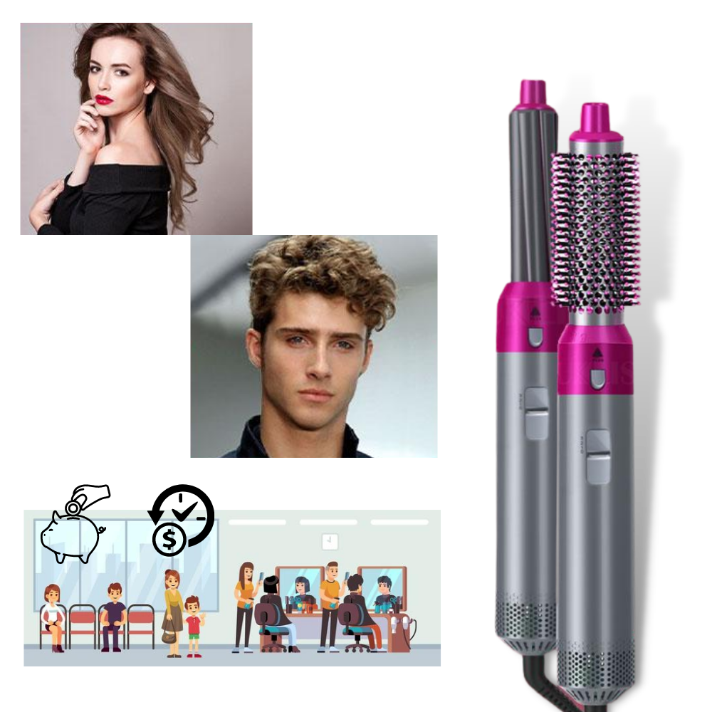 Haarglätter 5-in-1-Set - Ozerty