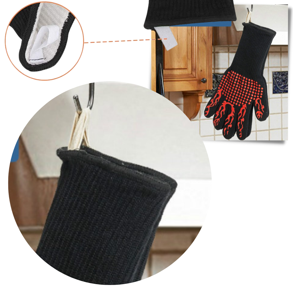 Hitzebeständige BBQ-Handschuhe (1 Paar) - Ozerty
