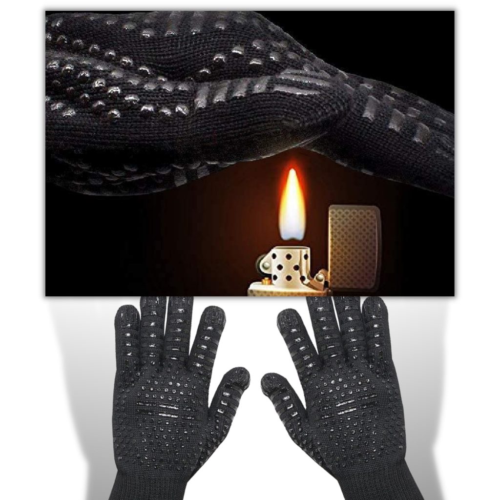 Hitzebeständige BBQ-Handschuhe (1 Paar) - Ozerty