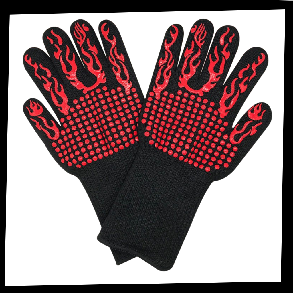 Hitzebeständige BBQ-Handschuhe (1 Paar) - Ozerty