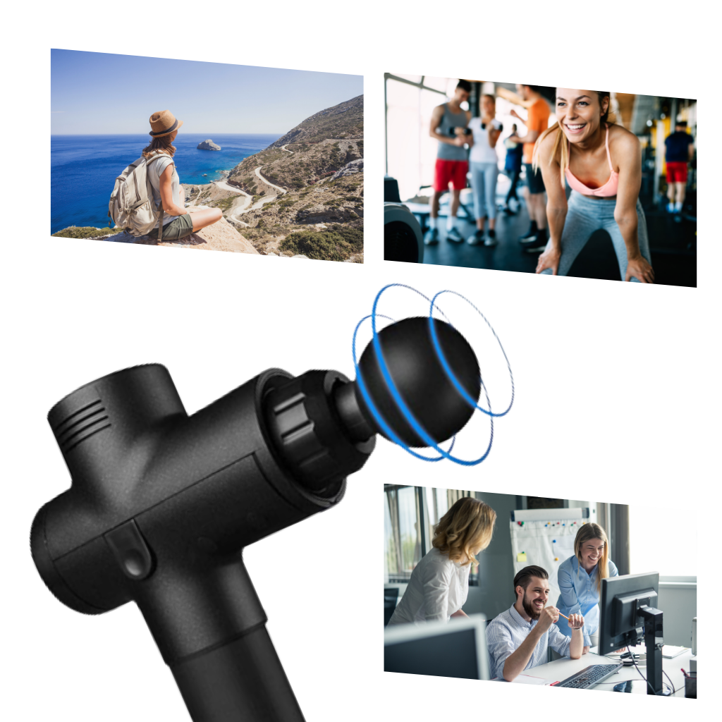 Hochgeschwindigkeits-Vibrationsmassagepistole - Ozerty