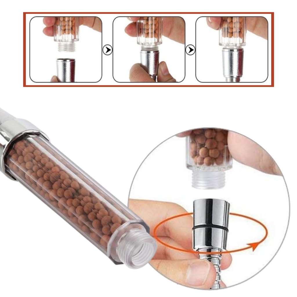 Ionischer Hochdruck-Duschkopf  - Ozerty